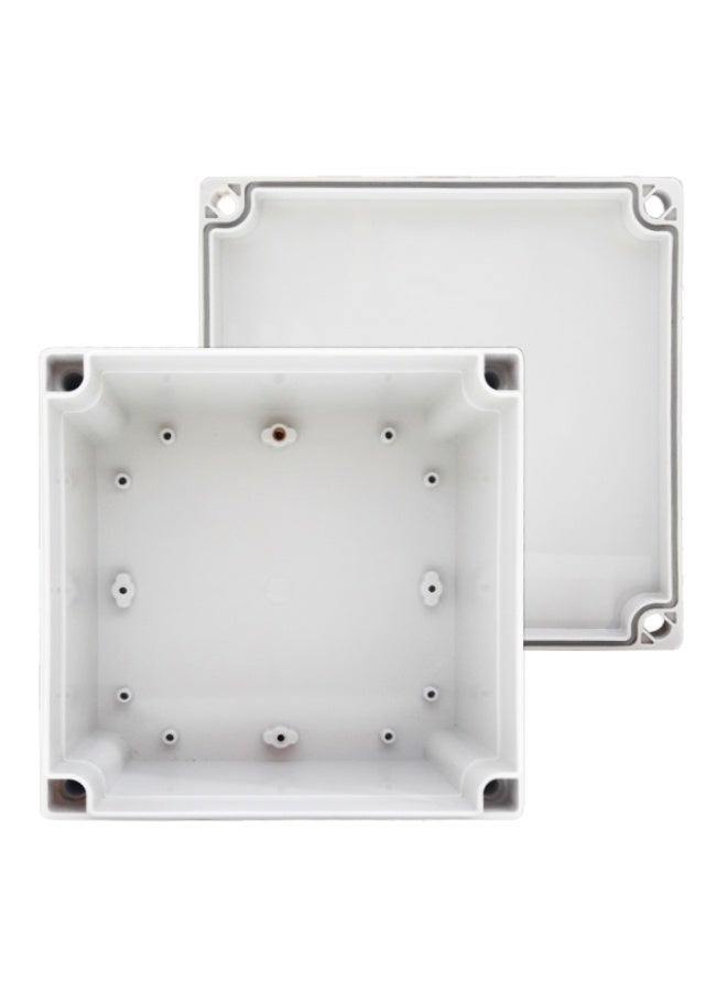 ZILCO ZWPB‑100MM PVC Junction Box 175x175x100 mm – Weatherproof Electrical Wiring Box for Residential & Commercial Use - Image 1